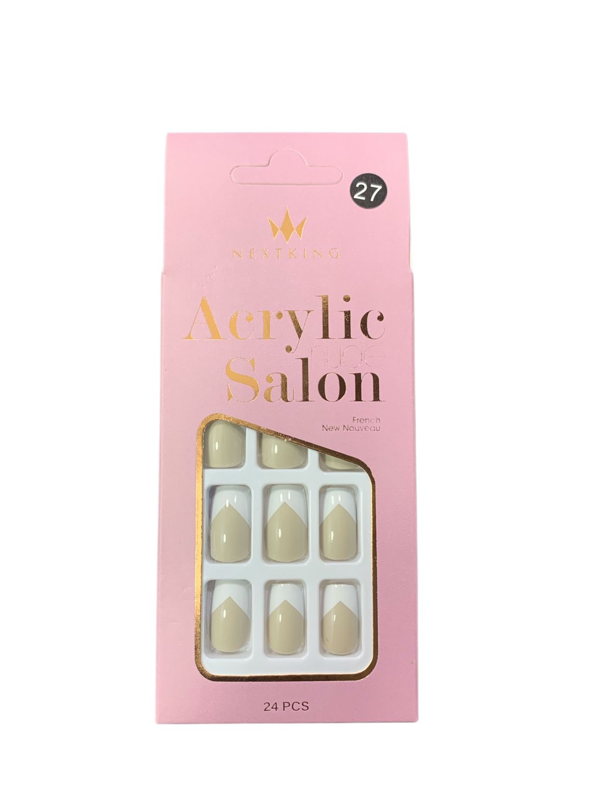 ACRYLIC FRENCH NAILS BY NEXT KING