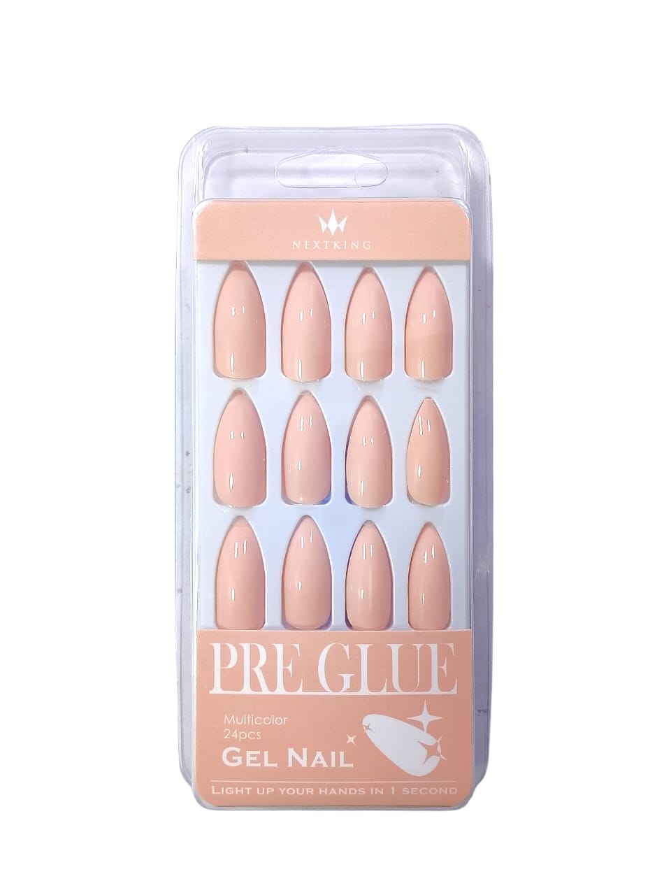 PRE GLUE GEL NAILS BY NEXT KING