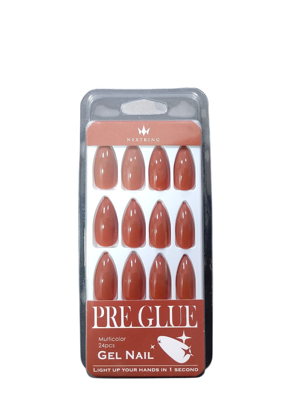 PRE GLUE GEL NAILS BY NEXT KING