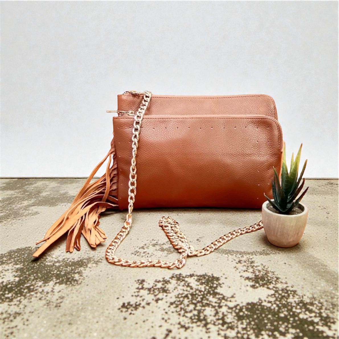 Manco Leather Shoulder Bag S07