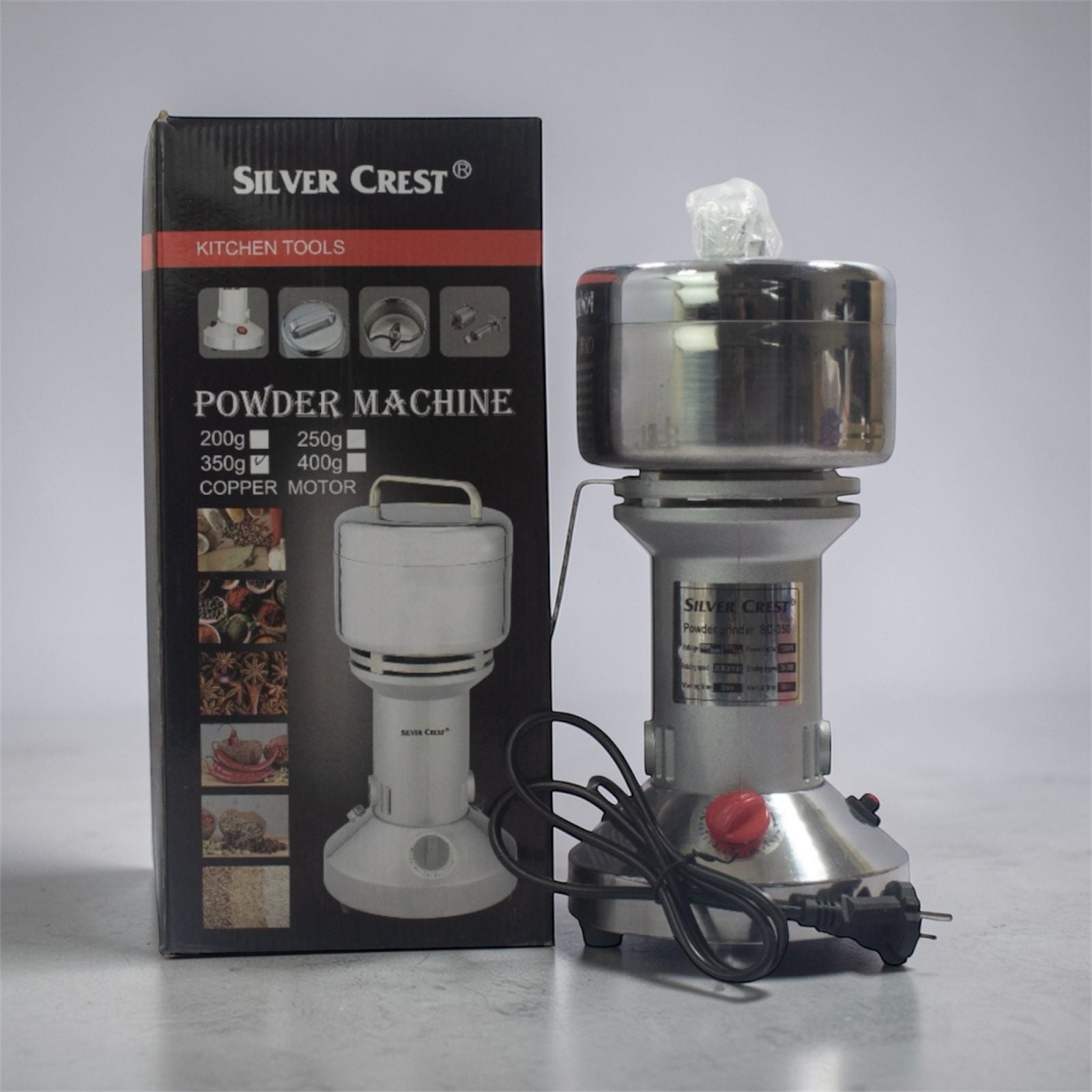 Silver Crest Electric Powder Grinder Machine 350G / 1500W