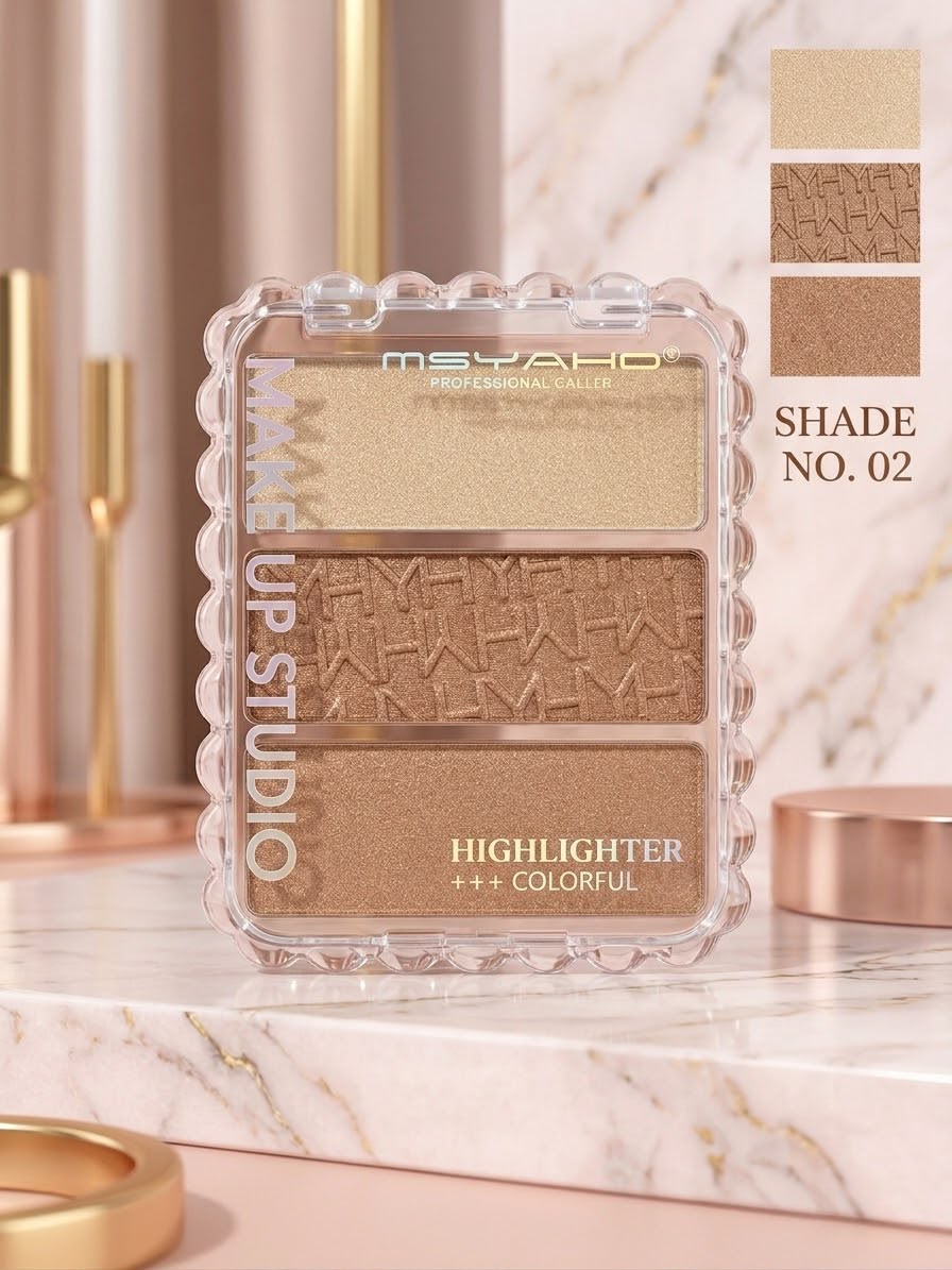 Msyaho Make Up Studio Highlighter 3In1