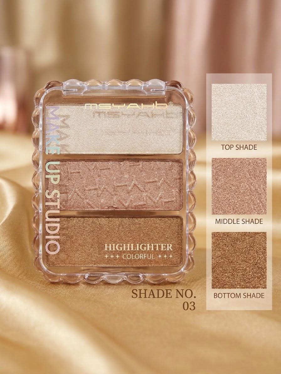 Msyaho Make Up Studio Highlighter 3In1