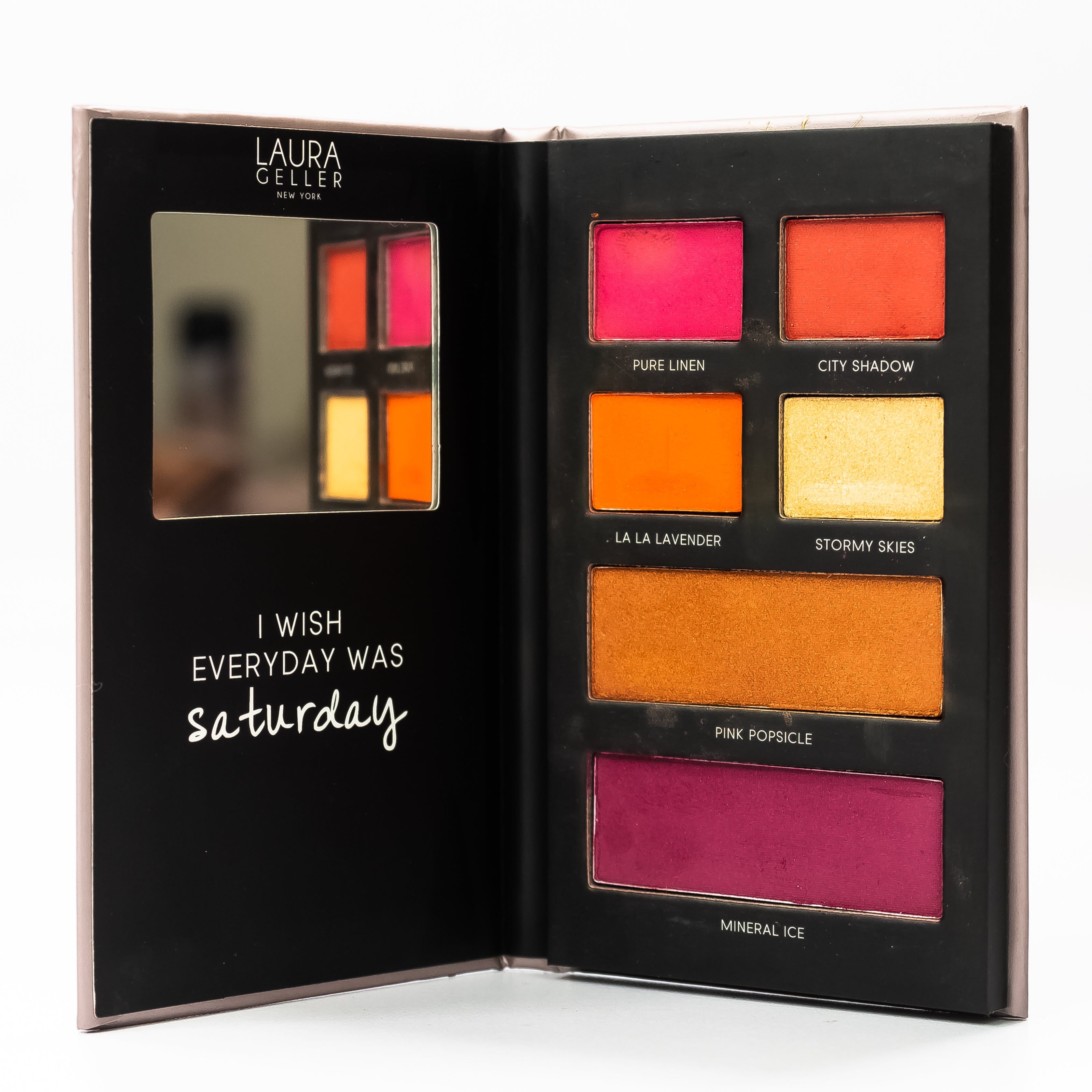 EYE SHADOW GLITTER LAURA GELLER NEW YORK FLIRTY FRIDAY FACE,EYE AND CHEEK MINI PALETTE