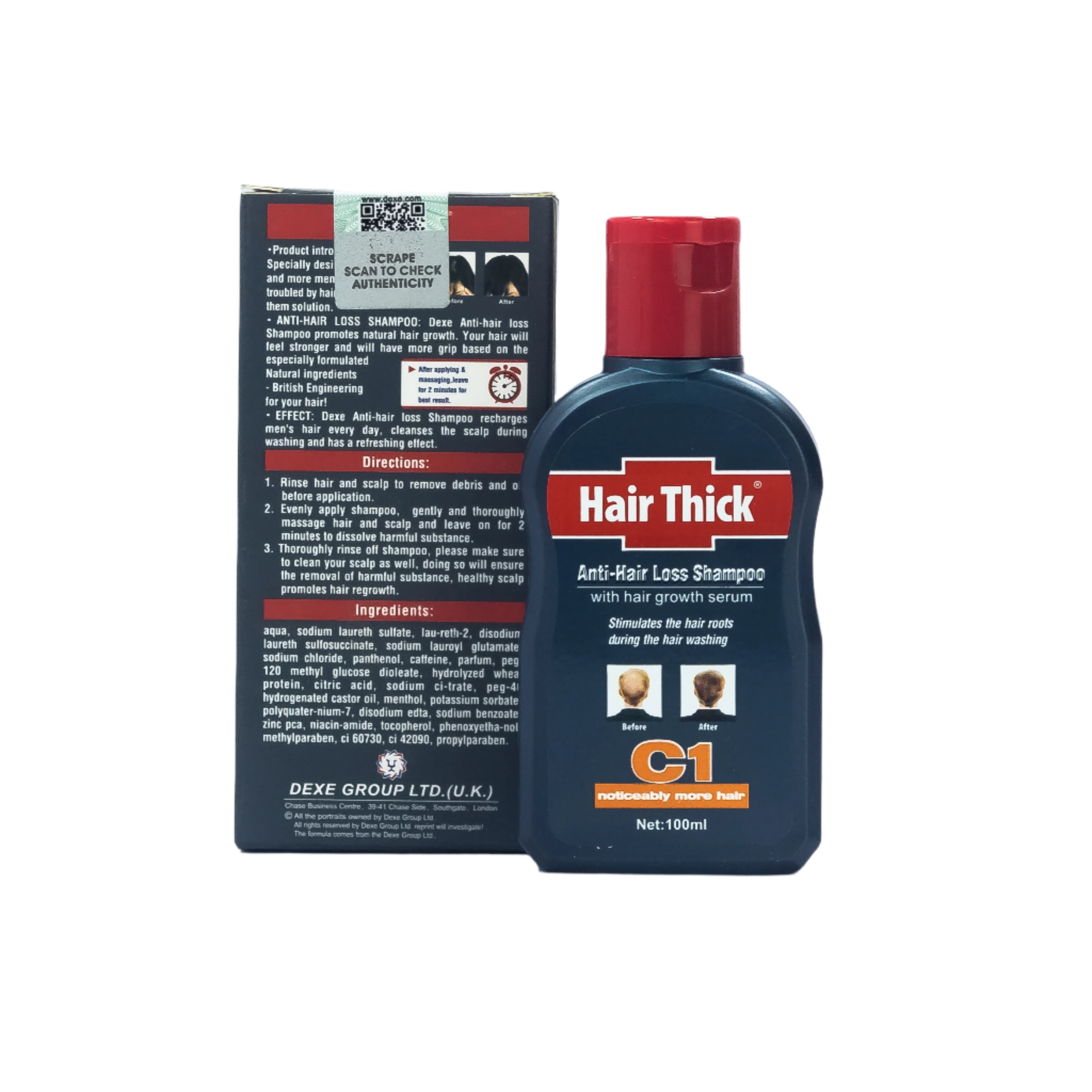 HAIR THICK - ANTI HAIR LOSS SHAMPO WITH GROW SERUM