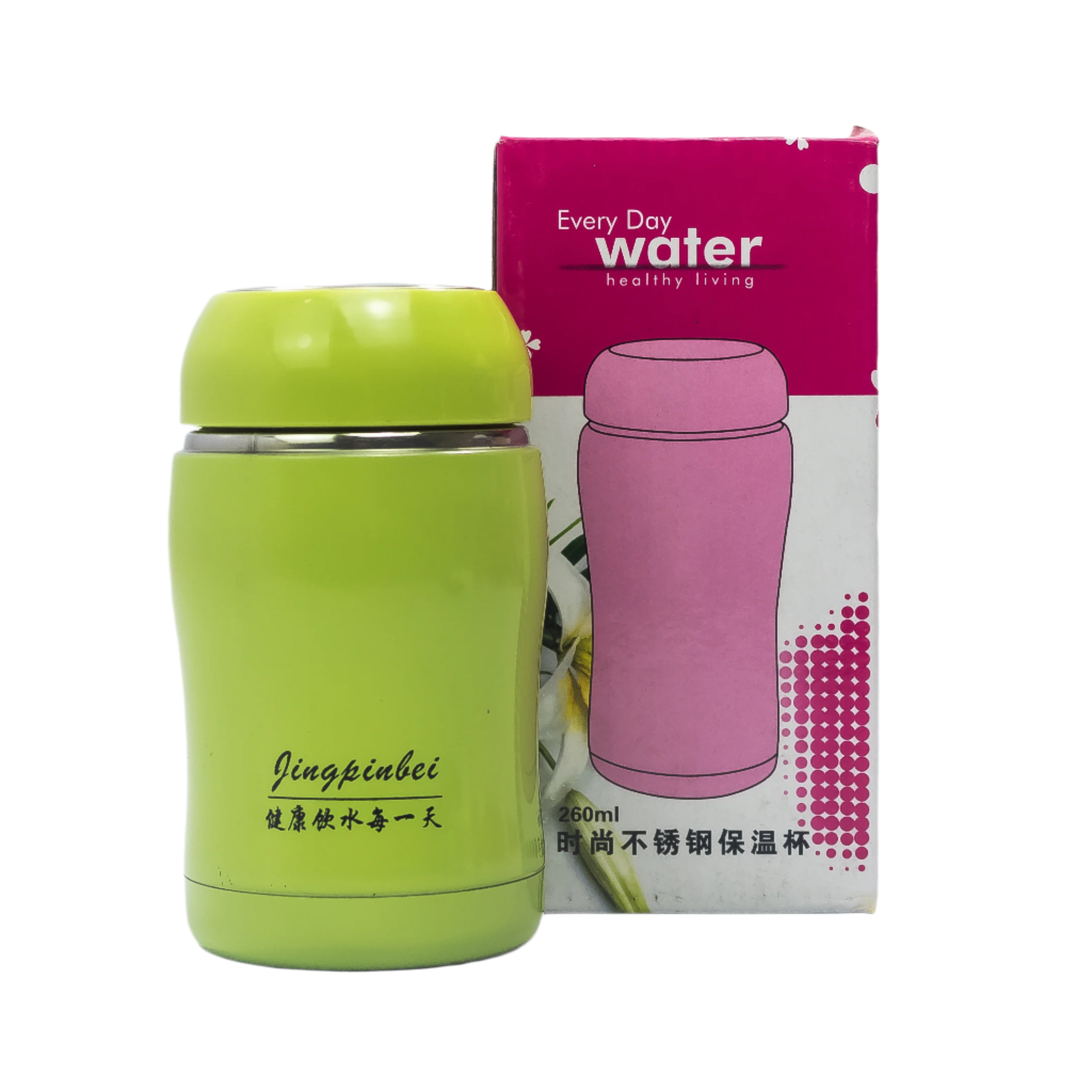 BOTTLE STAINLESS STEEL EVERYDAY WATER HEALTHY (260ML)